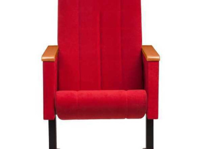 Designer Red Luxury Chair 1-Seater Modern Armchair Textile Wooden Furniture